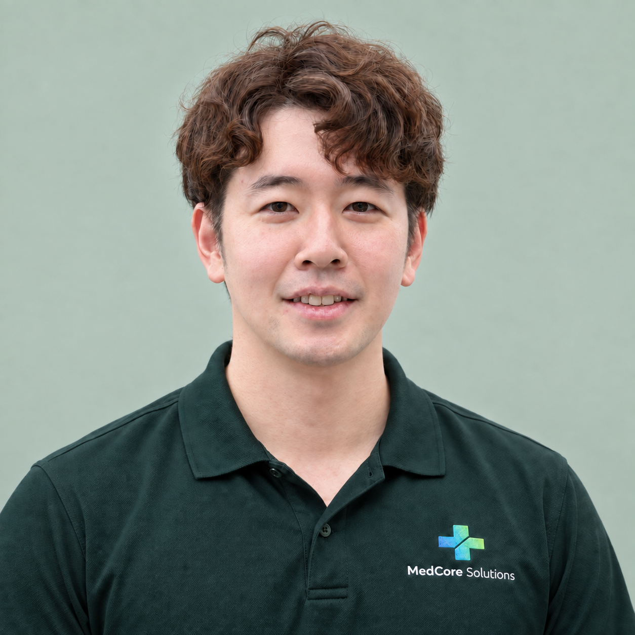 Koki Otake in a MedCore Solutions uniform